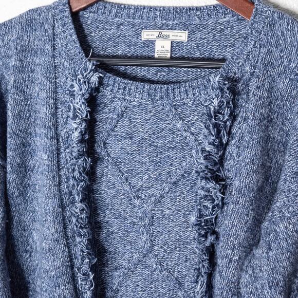 Bass Women’s Sweater Vintage Inspired Cozy Textured Knit Soft Grunge Classic XL - Picture 3 of 7